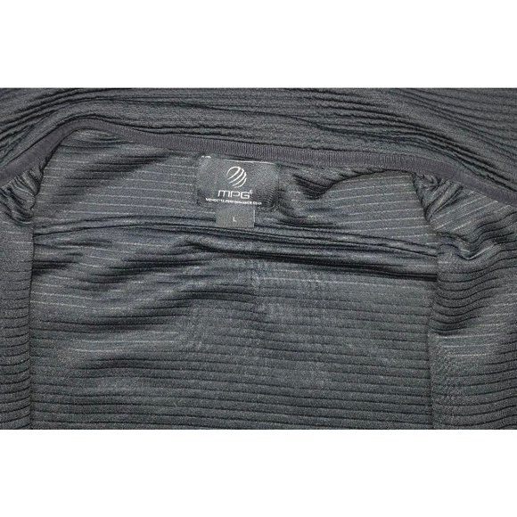 MPG Mondetta Ottoman Rib Tunic Jacket Black Longline Full Zip Large - Picture 5 of 9